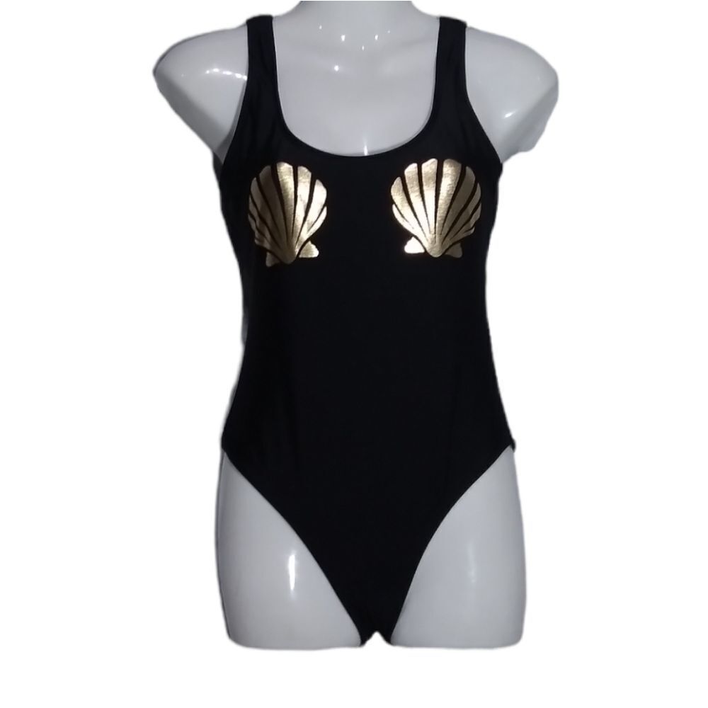 ARIZONA JEANS Black one piece mermaid swimsuit S
